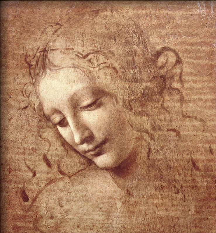 Female Head La Scapigliata, c.1508 By Leonardo Da Vinci